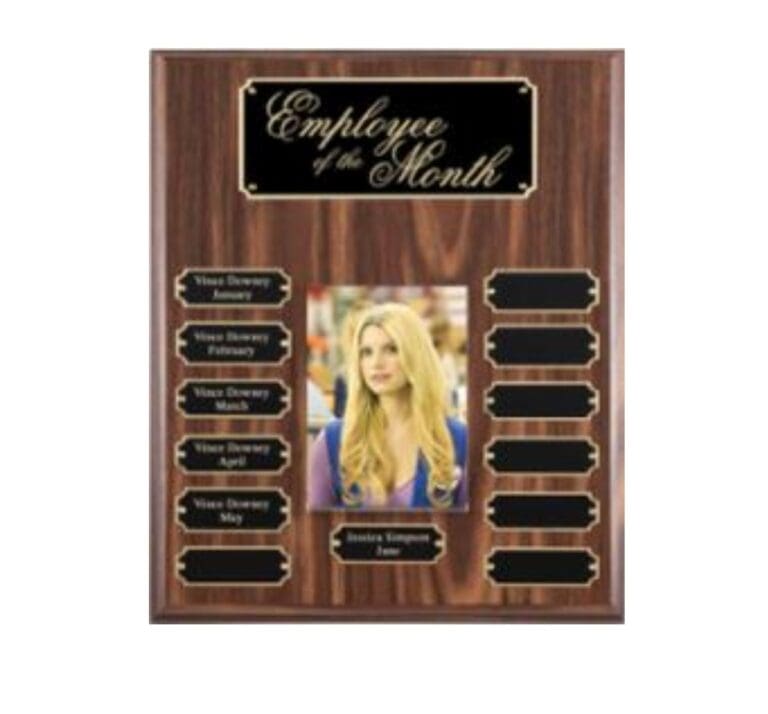 Custom engraved award by Knight Time Kreations, design 44