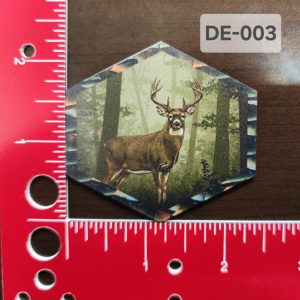 UV Printed Leatherette Deer Patch DE-003