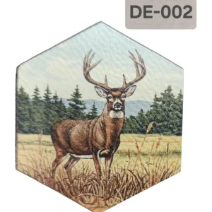 UV Printed Leatherette Deer Patch DE-002