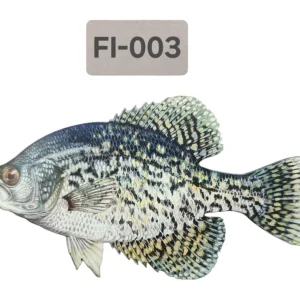 UV Printed Leatherette Fish Patch FI-003