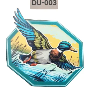 UV Printed Leatherette Duck Patch DU-003