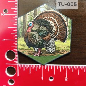 UV Printed Leatherette Turkey full strut Patch TU-005