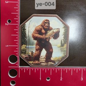 UV Printed Bigfoot/Yeti Bass Patch Ye-004