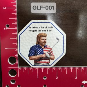 UV Printed Golf  It takes a lot of Balls Golf Ball Textured patch GLF-001
