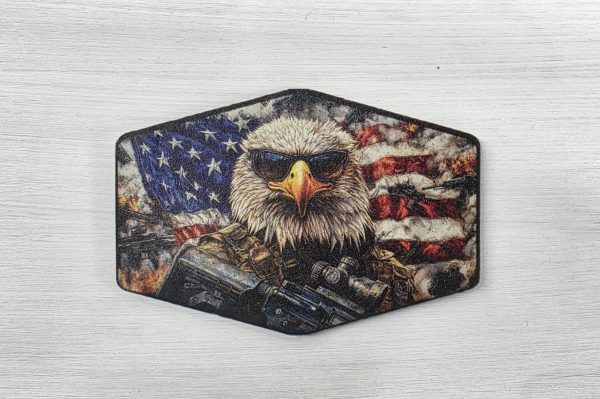 UV Printed Bald Eagle 2a   Patch 2 USA-007 - Image 3