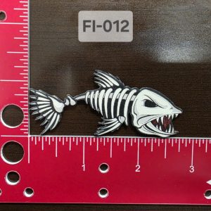 UV Printed Bone Fish Patch FI-012