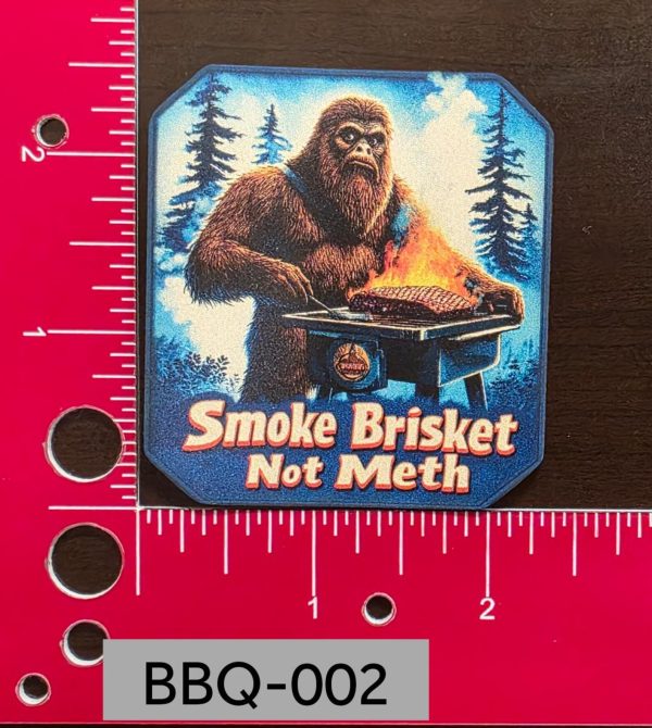 UV Printed Smoke Brisket Not Meth Yeti Patch BBQ-002 - Image 3