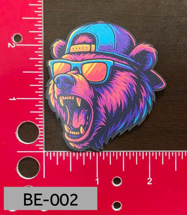 UV Printed Leatherette Retro Bear BE-002