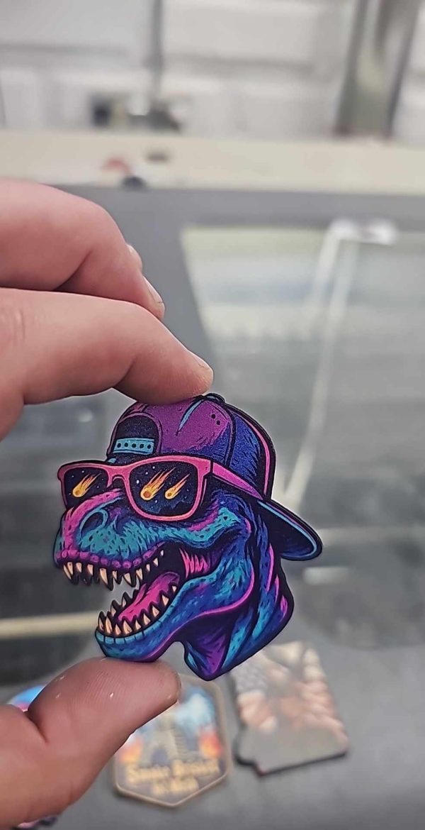 UV Printed Leatherette Patch Dino DI-001 - Image 2