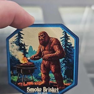UV Printed Smoke Brisket Not Meth Yeti Patch BBQ-003