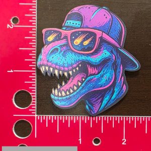 UV Printed Leatherette Patch Dino DI-001