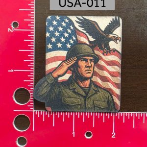 UV Printed Solider Salute Patch USA-011