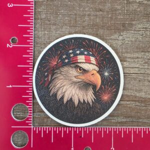 UV Printed Leatherette Patch American Eagle Patch USA-013