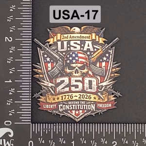 USA-17 | 2nd Amendment 250th Anniversary UV Printed Patch