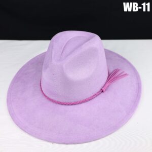Vegan Suede Wide Brim Western Hat