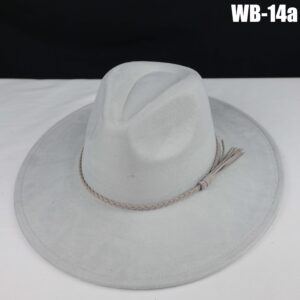 Vegan Suede Wide Brim Western Hat