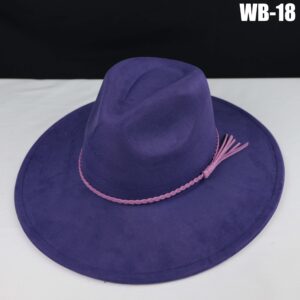Vegan Suede Wide Brim Western Hat