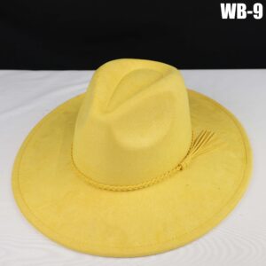 Vegan Suede Wide Brim Western Hat