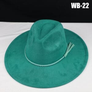 Vegan Suede Wide Brim Western Hat