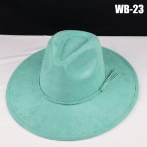 Vegan Suede Wide Brim Western Hat