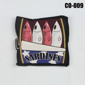 Sardines Can Hat Patch - UV Printed Leatherette
