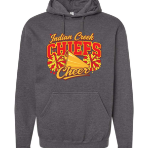 Chiefs Cheer Logo Charcoal Hoodie