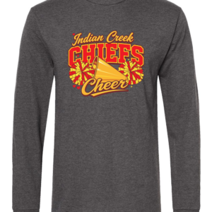Chiefs Cheer Charcoal Long Sleeve Shirt