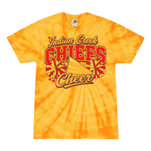 Chiefs Cheer Gold Tiedye T Shirt