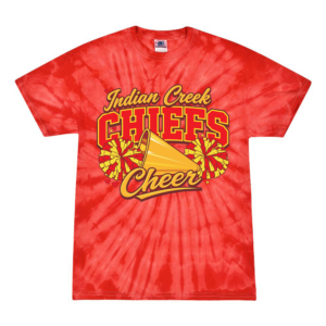 Chiefs Cheer Red Tiedye T Shirt