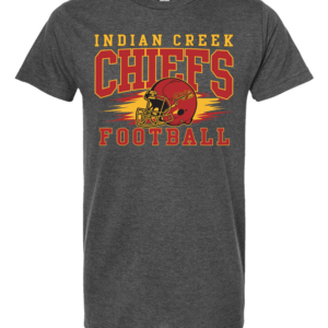 Chiefs Football Logo 1 Charcoal T Shirt