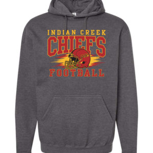 Chiefs Football Logo 1 Charcoal Hoodie