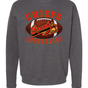Chiefs Football Logo 2 Charcoal Sweatshirt