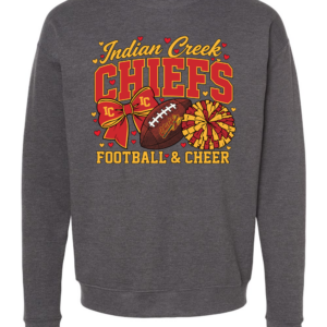 Chiefs Football & Cheer Charcoal Sweatshirt