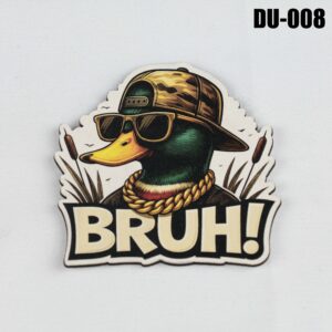 Bruh Duck Hat Patch - UV Printed Leatherette