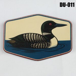 Duck On Water Hat Patch - UV Printed Leatherette