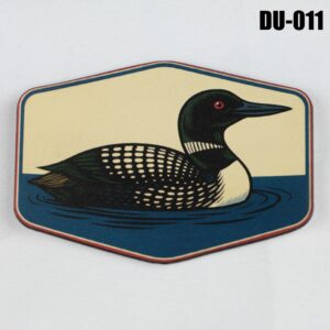 Duck On Water Hat Patch - UV Printed Leatherette