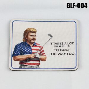 It Takes A Lot Of Balls Golf Hat Patch - UV Printed Leatherette