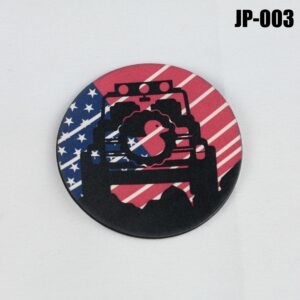 Patriotic Jeep Duck Hat Patch - UV Printed Leatherette
