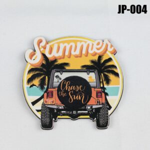 Summer Chase The Sun Jeep Hat Patch - UV Printed Leatherette