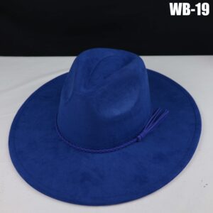 Vegan Suede Wide Brim Western Hat