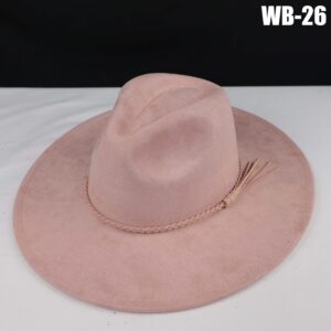 Vegan Suede Wide Brim Western Hat