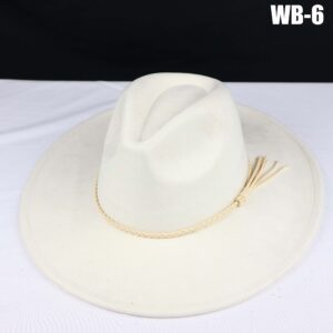Vegan Suede Wide Brim Western Hat