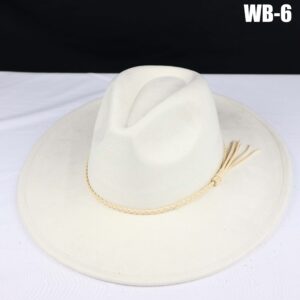 Vegan Suede Wide Brim Western Hat